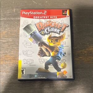 Sony PlayStation 2 Game Disc with Red and Silver Design